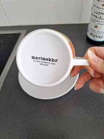 Marimekko kahvikuppi / teekuppi ja lautanen Turku