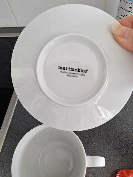 Marimekko kahvikuppi / teekuppi ja lautanen Turku - photo 5