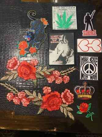 Sekalainen kasa hihamerkkejä / kangasmerkkejä Helsinki