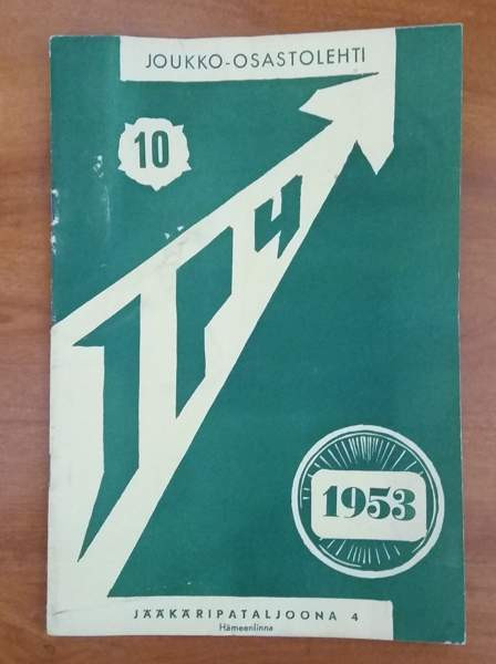 Vastaava toimittaja O. Välimaa Jääkäripataljoona 4 10/1953 lokakuu Lappeenranta – foto 1