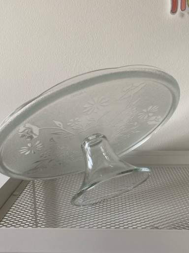 Lasinen tarjoulautanen kukkakuvioilla Rovaniemi - photo 2