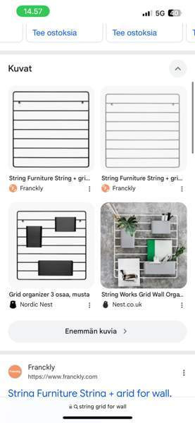 String seinähylly Grid for wall Vantaa - valokuva 2