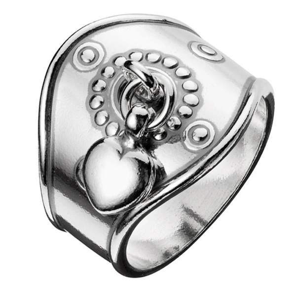 OSTETAAN Kalevala Korun hopeinen Sydänsormus, ø 19-21 Helsinki - photo 1