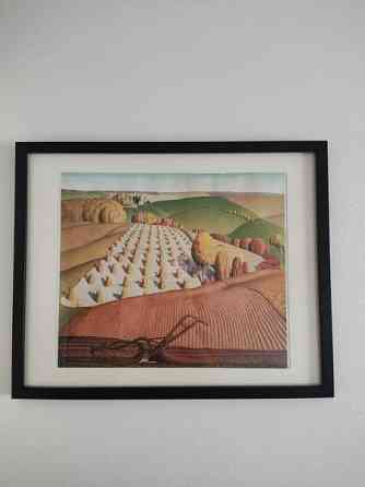 Taulu Grant Wood - Fall plowing (1931) Ювяскюля