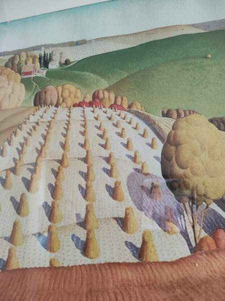 Taulu Grant Wood - Fall plowing (1931) Jyväskylä - valokuva 2