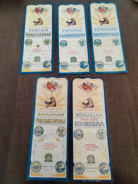 Vanhat pohjolan viinaetiketit Parkano – foto 1