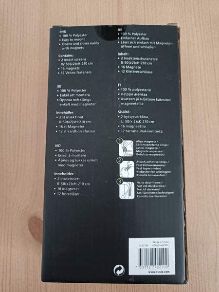 Uusi hyönteisverkko oveen Lohja - valokuva 2