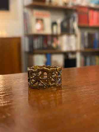 Vintage pronssinen Sarpaneva Pitsi -sormus Vantaa