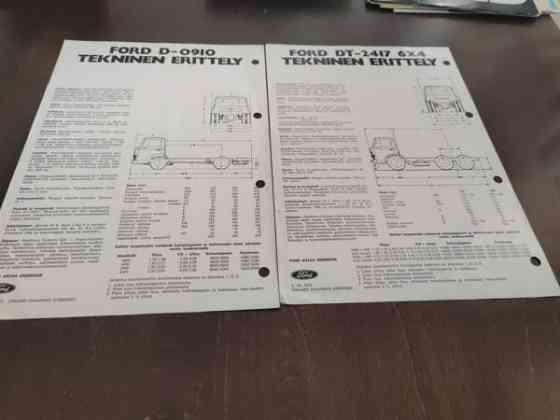 Ford D ja DT esitteet Parkano