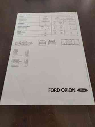 Ford orion tekniset tiedot/varusteet Parkano