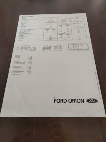 Ford orion tekniset tiedot/varusteet Parkano - valokuva 3