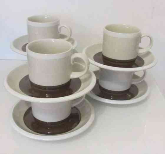 Arabia Raito kahvikupit ja tassit 6 kpl Espoo