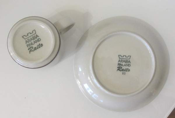 Arabia Raito kahvikupit ja tassit 6 kpl Espoo - photo 5