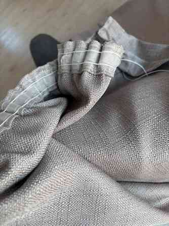 Beigenharmaat pimentävät verhot x3 Эспоо