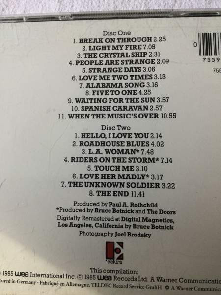 The Best of The Doors 2 x cd Helsinki - photo 4