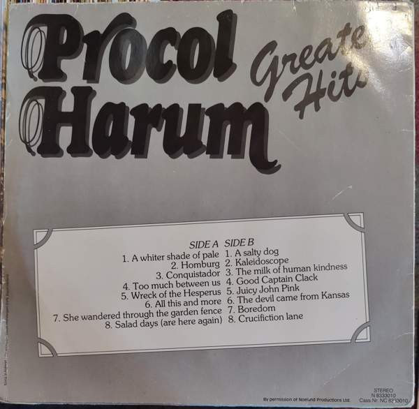 PROCOL HARUM Greatest Hits LP Tampere - valokuva 2