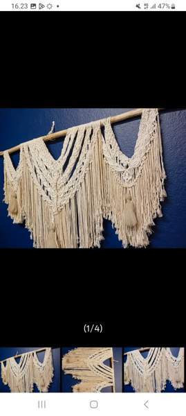 Upea iso makramee seinävaate Helsinki – foto 1