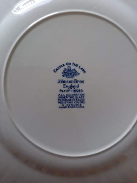 Johnson Bros England, Castle on the lake lautaset 3kpl Нокиа - изображение 2