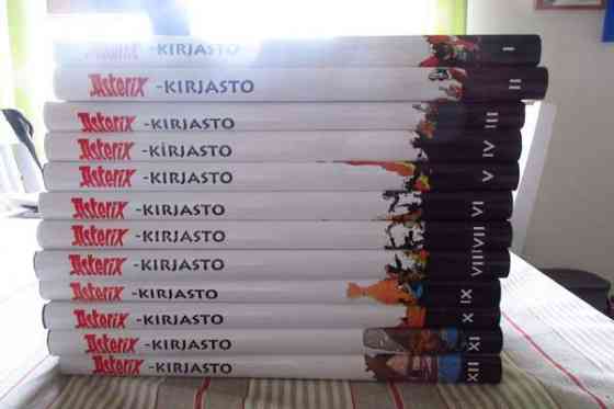 Asterix kirjasto hyväkuntoinen. Kunto näkyy kuvissa. Lahti