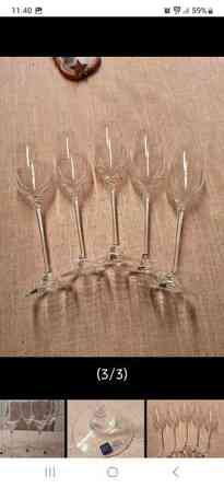 Arabia, lasit 5 kpl, Finn Crystal Karkkila