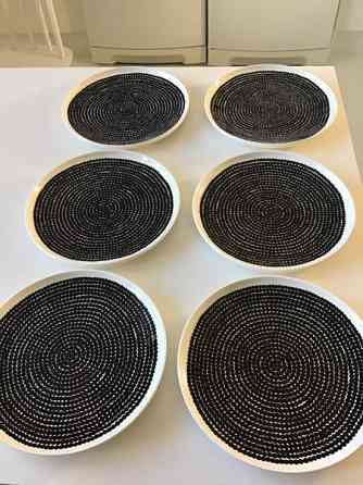 Marimekko Oiva Räsymatto lautasia 25cm 6kpl Vaasa