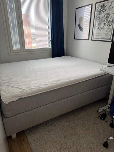 Jenkkisänky + petauspatja, 160cm x 200cm Оулу - изображение 1