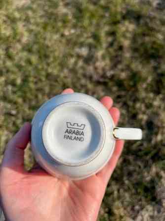 Arabia pieni muki ja aluslautanen Helsinki