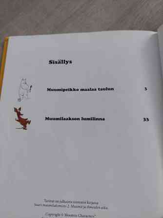 Muumi maalaa ja rakentaa -kirja Muhos