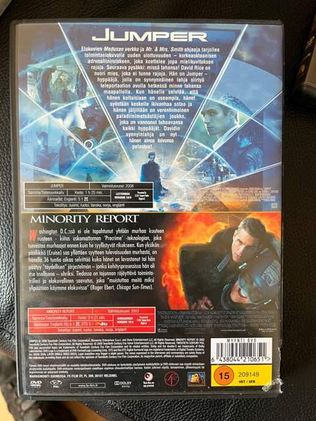 Jumper ja Minority (2 elokuvaa) Рийхимяки - изображение 2