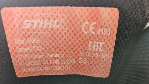 Stihl Dynamic S3 nahkaturvasaappaat Kangasala - valokuva 6