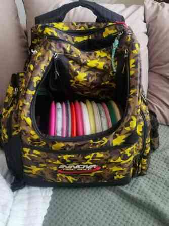 Frisbeegolf reppu ja muutama kiekko Kiuruvesi