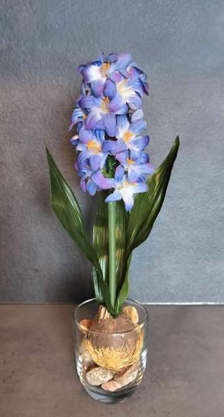 TEKOKUKKA hyasintti sipulilla 27 cm (vintage) Tampere – foto 4