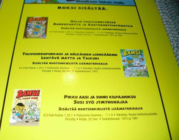 MAAILMA VAHVIN NALLE, 3-DISC (FI -PUHE) DVD Jyvaeskylae - photo 3