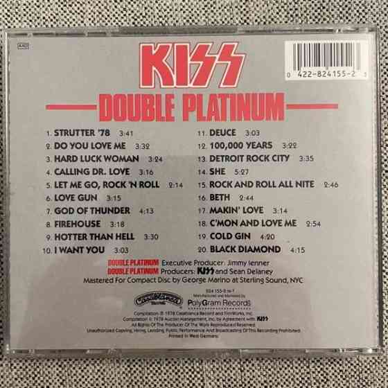 KISS : Animalize - Grazy Nights - Double Platinium Helsinki