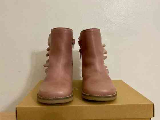 Tex-päällysteiset, villavuoriset vanhan roosan väriset nilkkurit koko 27 Helsinki