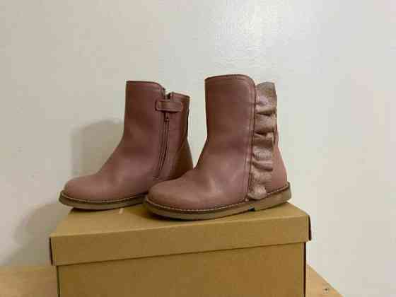 Tex-päällysteiset, villavuoriset vanhan roosan väriset nilkkurit koko 27 Helsinki