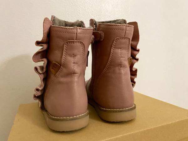 Tex-päällysteiset, villavuoriset vanhan roosan väriset nilkkurit koko 27 Helsinki – foto 4