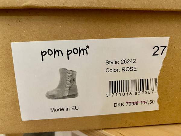 Tex-päällysteiset, villavuoriset vanhan roosan väriset nilkkurit koko 27 Helsinki – foto 6