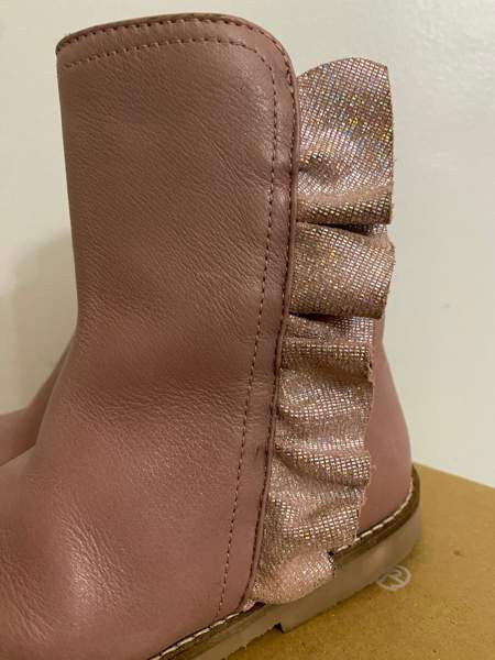 Tex-päällysteiset, villavuoriset vanhan roosan väriset nilkkurit koko 27 Helsinki – foto 7