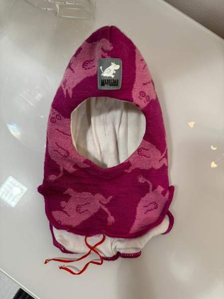 Muumi kypärämyssy merinovilla pinkki koko 1 Раума - изображение 2