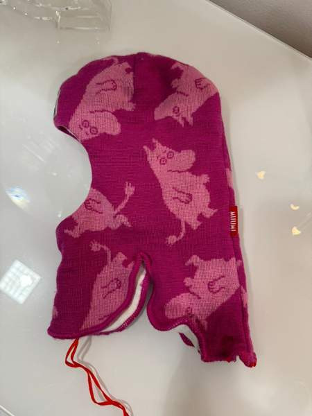 Muumi kypärämyssy merinovilla pinkki koko 1 Раума - изображение 1