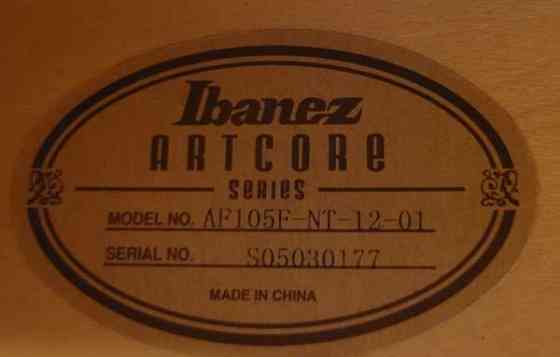 Ibanez AF 105 f nt Artcore ja Marshall CODE 25 Pori