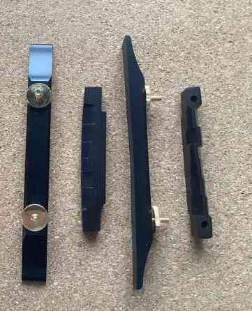 Hosco Arch Top Guitar Bridge Ebony and Brass F-2804 Turku