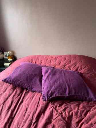 2 kpl liilat pellava koristetyynyliinat Helsinki