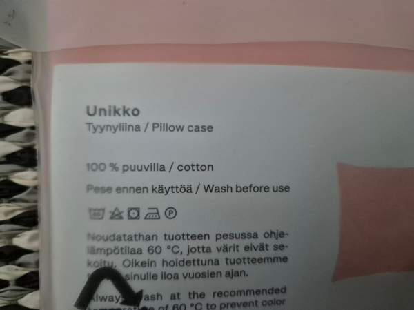 Uusi Marimekko Unikko Jacquard tyynyliina 50x60cm Alajärvi - valokuva 4