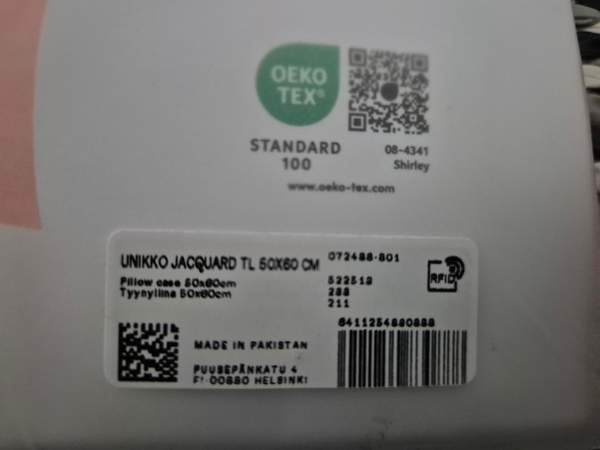 Uusi Marimekko Unikko Jacquard tyynyliina 50x60cm Alajärvi - valokuva 7