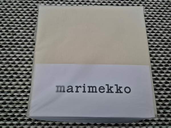 Uusi Marimekko Unikko Jacquard pussilakana 150x210cm Alajärvi - valokuva 2