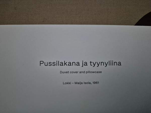 Uusi Marimekko Lokki pussilakanasetti Alajärvi – foto 3