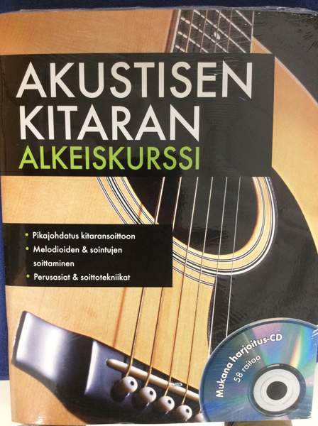 Akustisen Kitaran Alkeiskurssi Kirja + Cd / Uusi Varkaus - valokuva 1