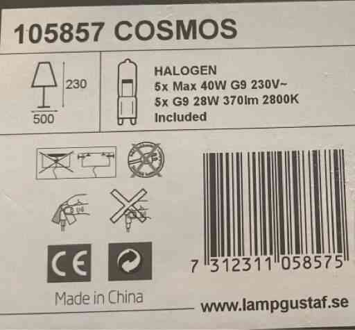 Lamp Gustaf -kattoplafondi Helsinki